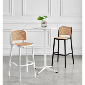 mobiliario-contract-taburete funchal apilable polipropileno negro y beige 1
